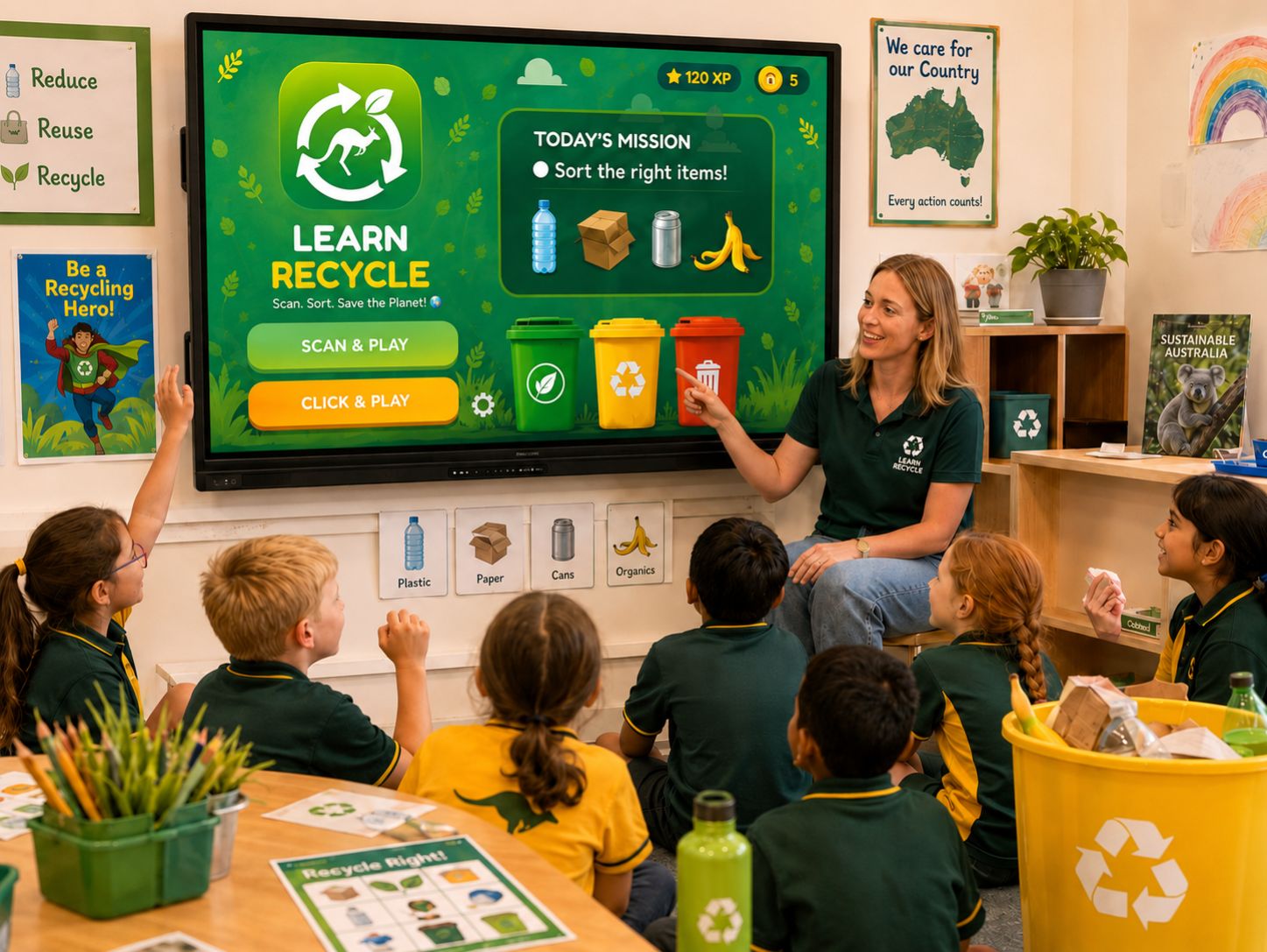 Teaching recycling in the classroom